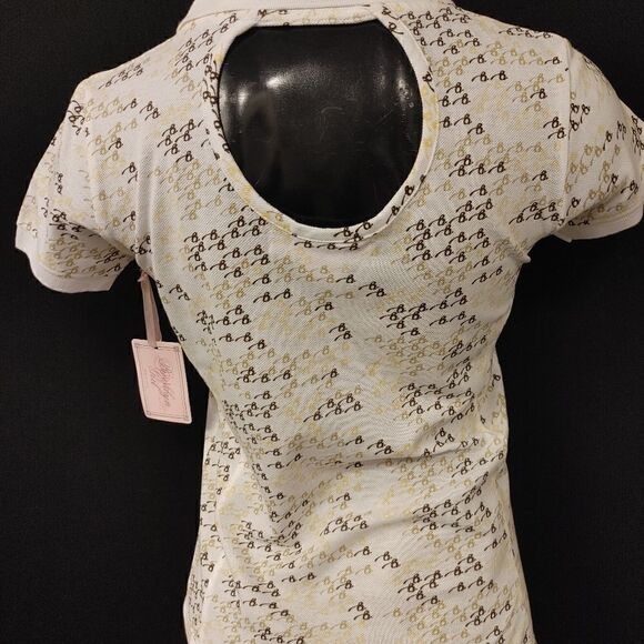 LADIES BROOKLYN GIRL JR. FANCY POLO TOP LARGE - Picture 4 of 7